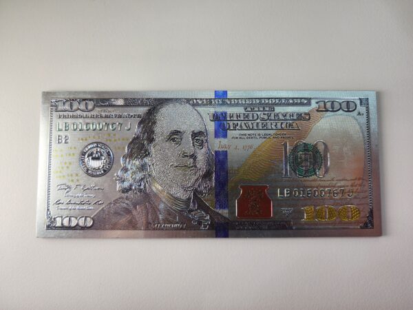 Magnet 100 dollar bill replica