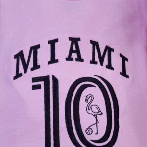 “Miami 10” Flamingo Tee – Cotton Candy Pink Edition / 100% Cotton Embroidered Unisex T-Shirt
