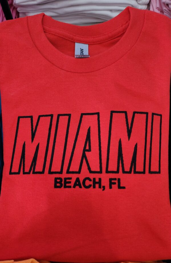 🔥Miami Heat Style! 🔥/ 100% Cotton Embroidered Unisex T-Shirt